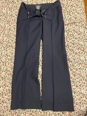Ann Taylor Navy Tailored Bermuda Shorts